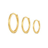 Emilie – Pendientes de oro fino con un suave brillo.