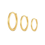 Emilie – Pendientes de oro fino con un suave brillo.