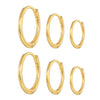 Emilie – Pendientes de oro fino con un suave brillo.