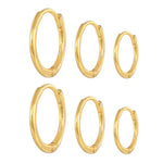 Emilie – Pendientes de oro fino con un suave brillo.