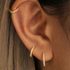 Anneliese – Golden rings with a gentle curve