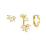 Magda – Pendientes de oro delicados con un suave brillo.