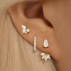 Magda – Pendientes de oro delicados con un suave brillo.