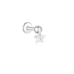Selina – Pendientes de oro delicados con detalle móvil.