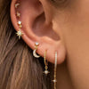 Pavlína – Pendientes de oro delicados con un diseño moderno.