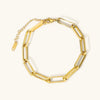Anna – Pulsera dorada en diseño en capas.