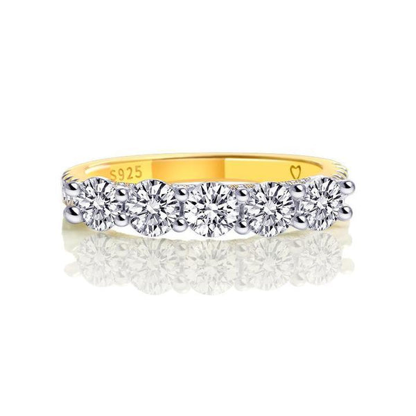 Amélie – Anillo de diamante delicado con adornos de corona.