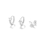 Eva-Marie – Pendientes dorados delicados con forma fluida.
