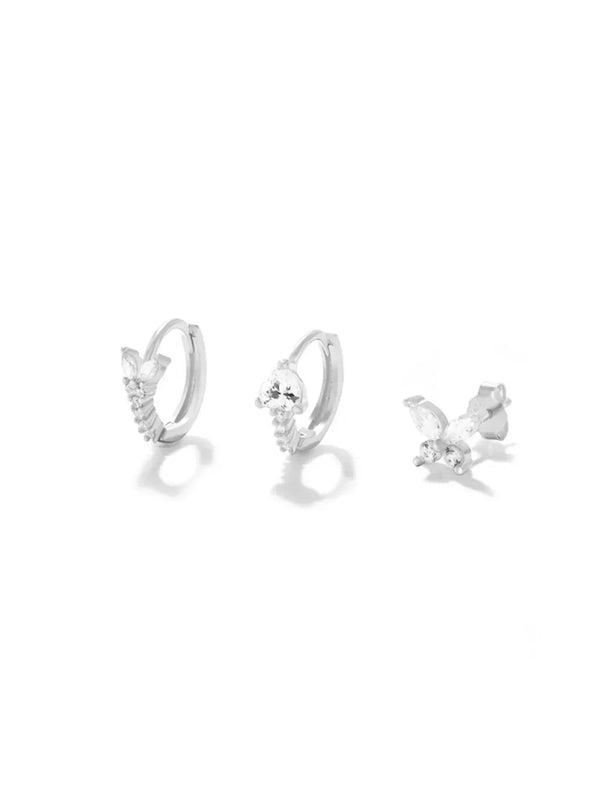 Eva-Marie – Pendientes dorados delicados con forma fluida.