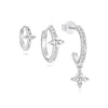 Eva-Marie – Pendientes dorados delicados con forma fluida.