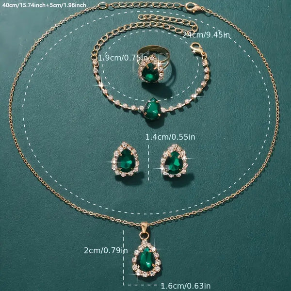 Elisandre Vermont Jewelry Set | Gold
