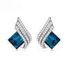 Marlena – Conjunto de joyas con zafiro cuadrado.