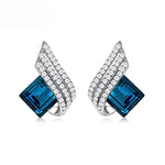 Marlena – Conjunto de joyas con zafiro cuadrado.