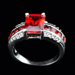 Katrin – Anillo de plata con rubí.
