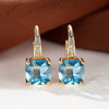 Sabrina - Pendientes circulares de piedra mística | Oro