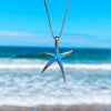 Collar de Ópalo Azul y Estrella de Mar de Plata