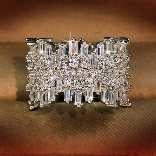 Selina – Anillo con circonita cuadrada