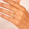 Johana – anillo solitario con diamante redondo.