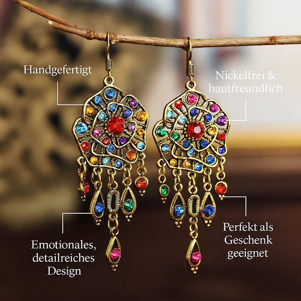 Beatrix – Pendientes coloridos con encanto bohemio.