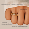 Selina - Anillo de oro y cristal