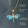 Gold Butterfly Opal Necklace