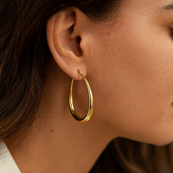Martina - Pendientes vintage dorados