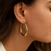 Martina - Pendientes vintage dorados
