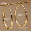Martina - Pendientes vintage dorados