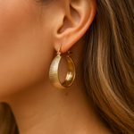 Karina – Pendientes de plata con cristal claro.