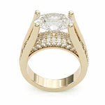 Viktorie – Anillo brillante con acentos laterales.