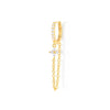 Clarissa – Pendientes de oro con forma cuadrada delicada.