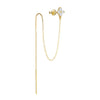 Clarissa – Pendientes de oro con forma cuadrada delicada.