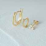 Amálie – Pendientes de oro con movimiento sutil.