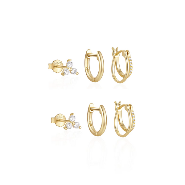 Amálie – Pendientes de oro con movimiento sutil.