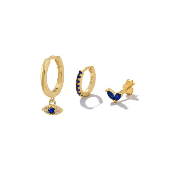 Leandra – Pendientes dorados con forma refinada.