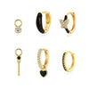 Theresia – Gold earrings with a gentle curve