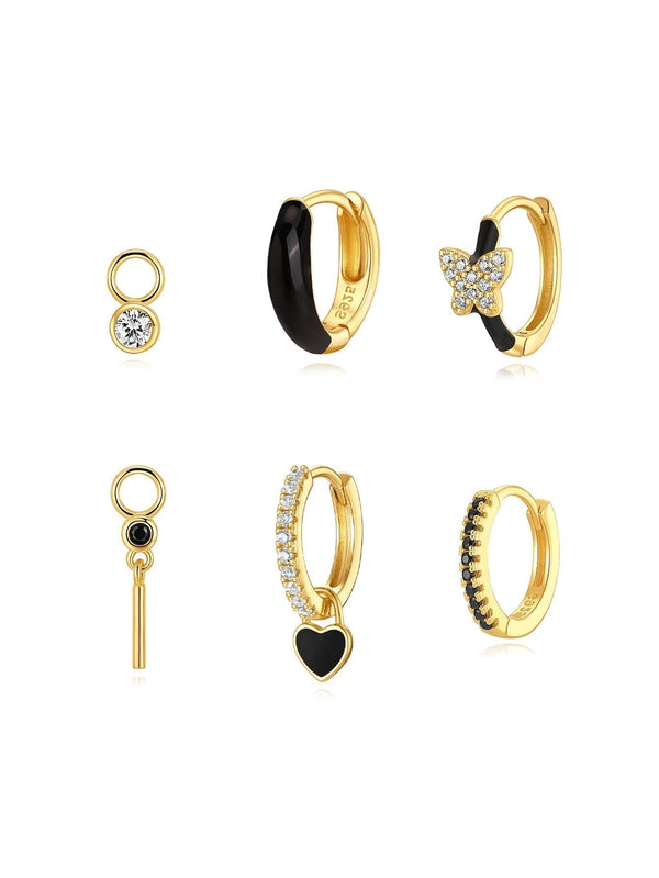 Theresia – Gold earrings with a gentle curve