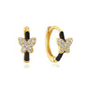 Theresia – Pendientes dorados con suave curvatura.
