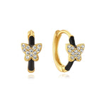 Theresia – Gold earrings with a gentle curve