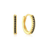 Theresia – Pendientes dorados con suave curvatura.