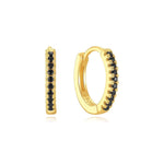 Theresia – Gold earrings with a gentle curve