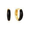 Theresia – Gold earrings with a gentle curve