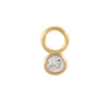 Theresia – Pendientes dorados con suave curvatura.