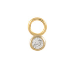 Theresia – Gold earrings with a gentle curve