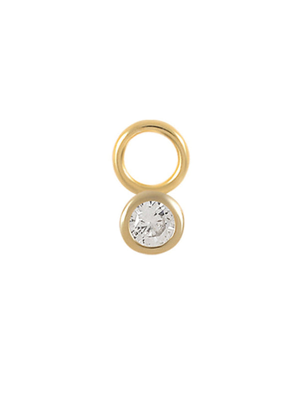 Theresia – Gold earrings with a gentle curve