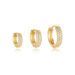 Sina – Pendientes de oro con elegancia minimalista.