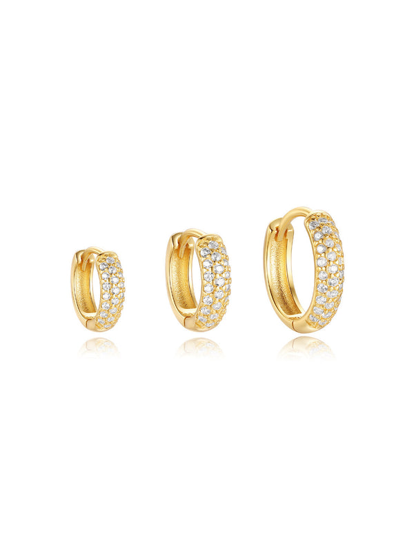 Sina – Pendientes de oro con elegancia minimalista.