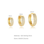 Sina – Pendientes de oro con elegancia minimalista.