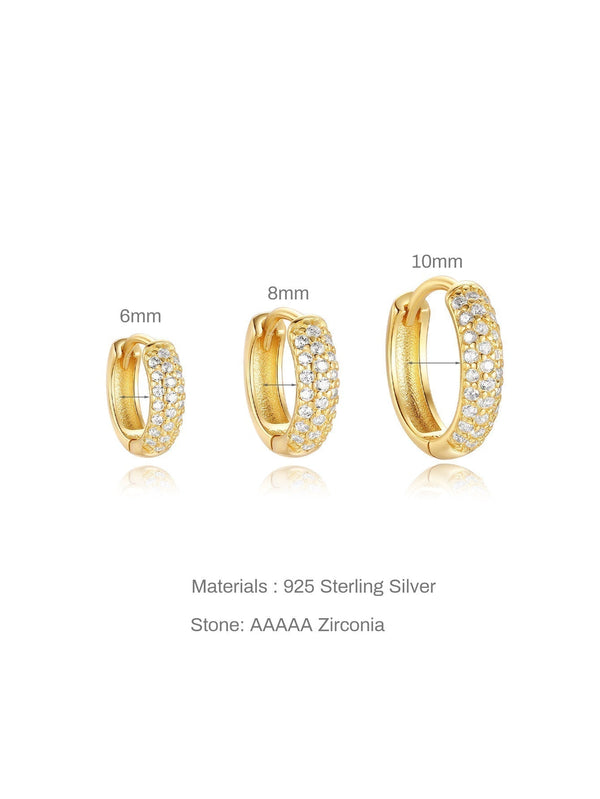 Sina – Pendientes de oro con elegancia minimalista.