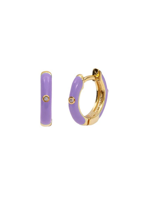 Isabela – Pendientes de oro delicados con forma geométrica.